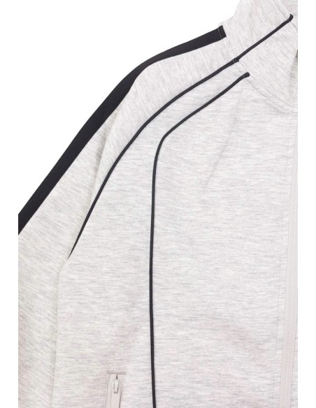 Ensemble Jogging Gris Bandes Noires | Zerda