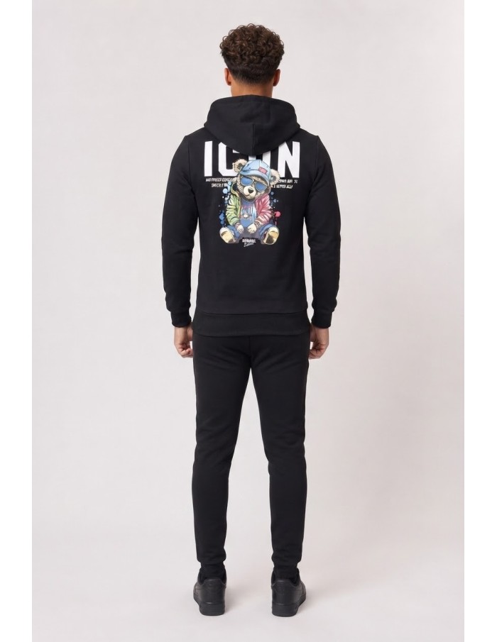 Ensemble Jogging Icon Noir Dos Ours | Zerda