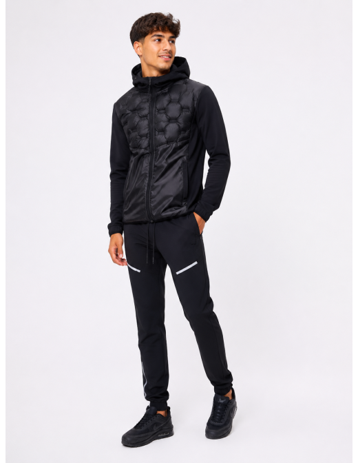 Ensemble Jogging Noir Matelassé Icon 2 | Zerda