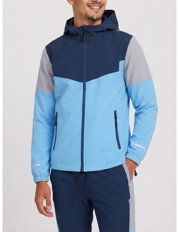 Ensemble Jogging Tech Bleu Marine Homme | Zerda
