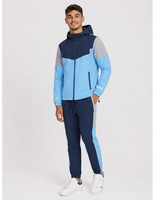 Ensemble Jogging Tech Bleu Marine Homme | Zerda