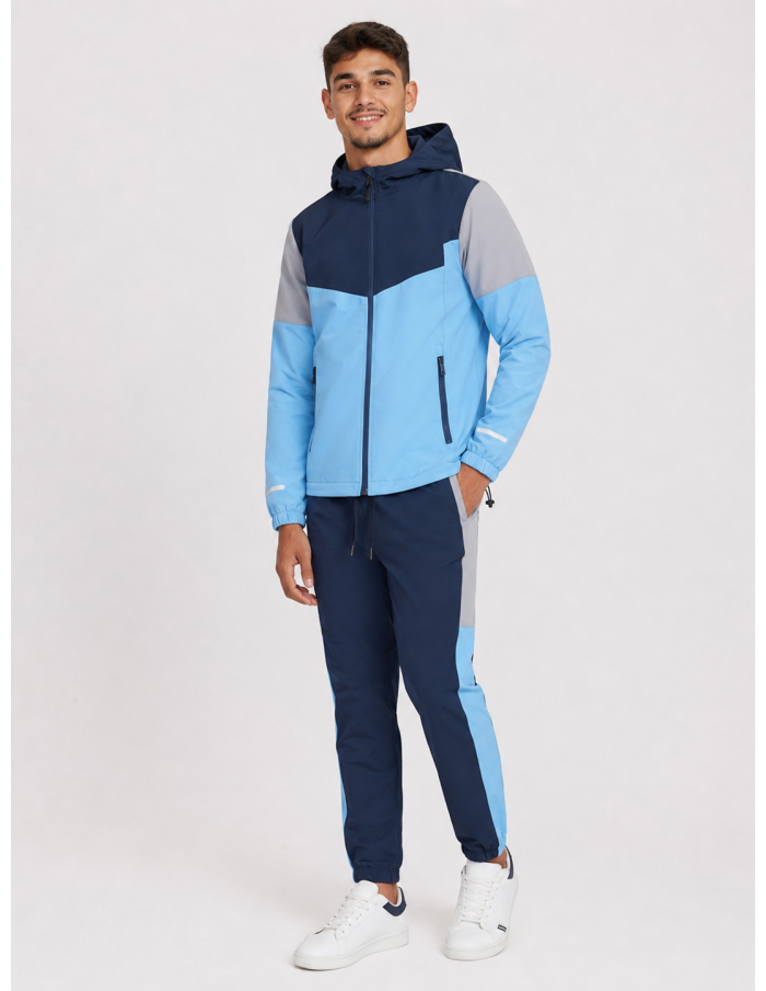 Ensemble Jogging Tech Bleu Marine Homme | Zerda