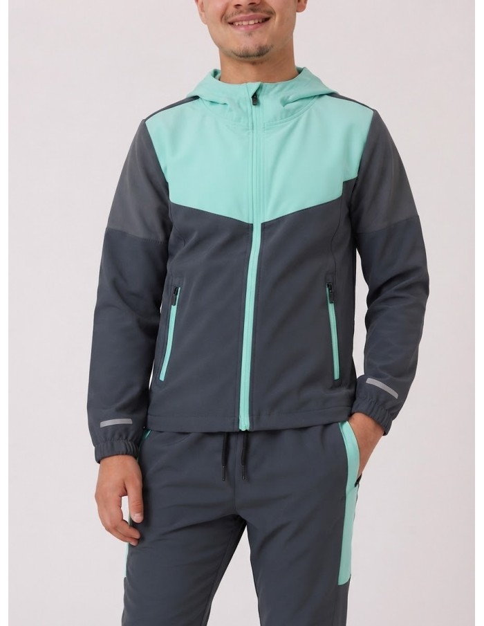 Ensemble Jogging Tech Vert Menthe Homme | Zerda