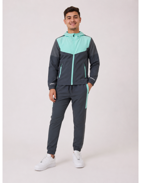 Ensemble Jogging Tech Vert Menthe Homme | Zerda