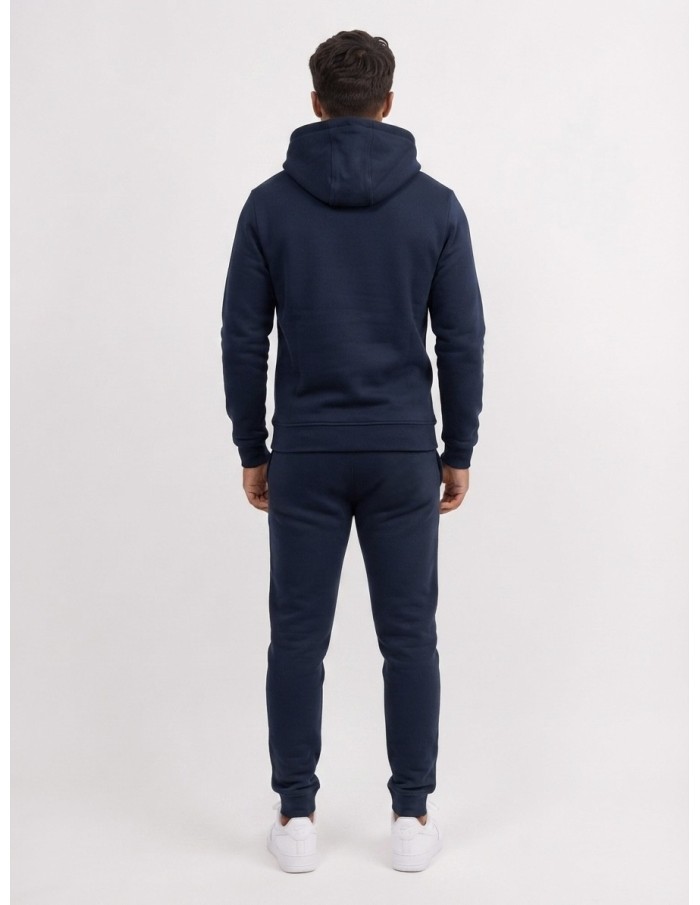 Sweat à Capuche Bleu Marine Homme Jeans | Zerda