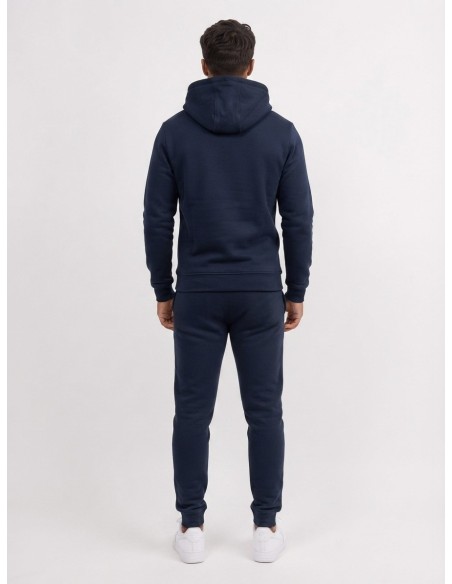 Sweat à Capuche Bleu Marine Homme Jeans | Zerda