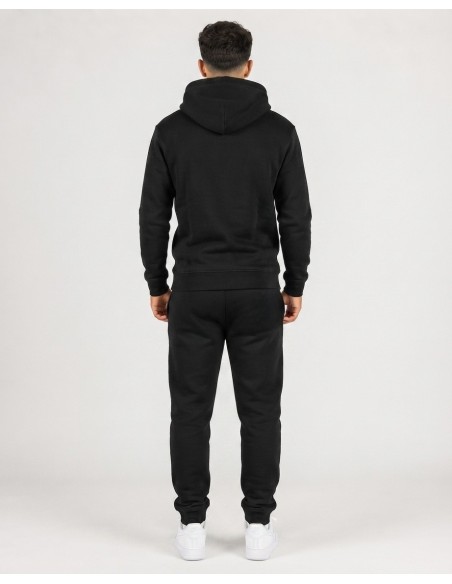 Sweat à Capuche Noir Homme Jeans | Zerda
