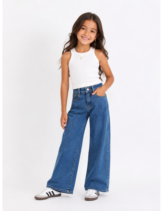 Jean Large Bleu Fille | Zerda 2