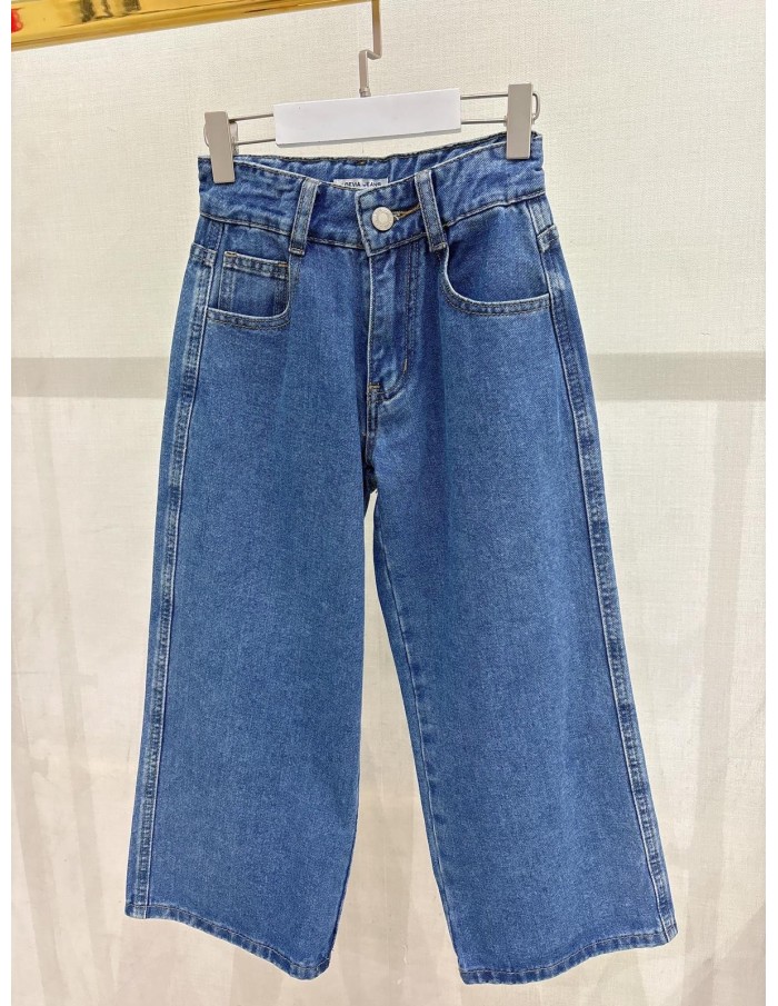 Jean Large Bleu Fille | Zerda