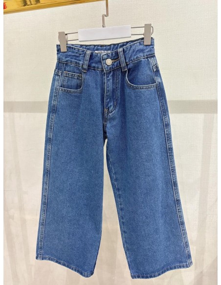 Jean Large Bleu Fille | Zerda