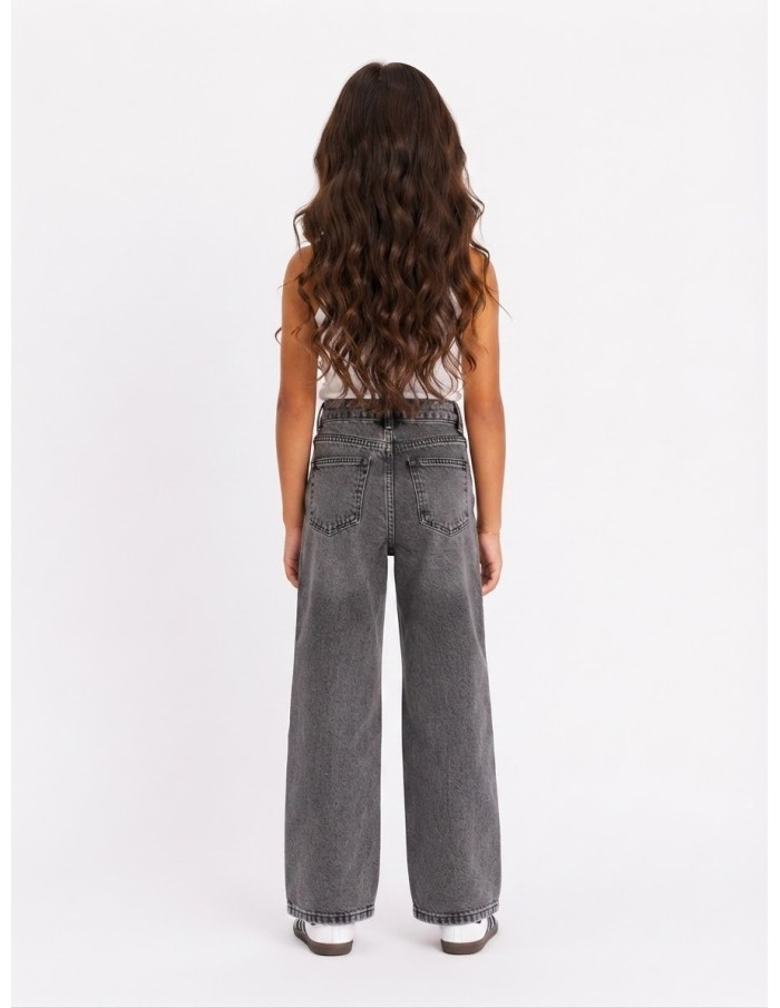 Jean Large Gris Fille | Zerda