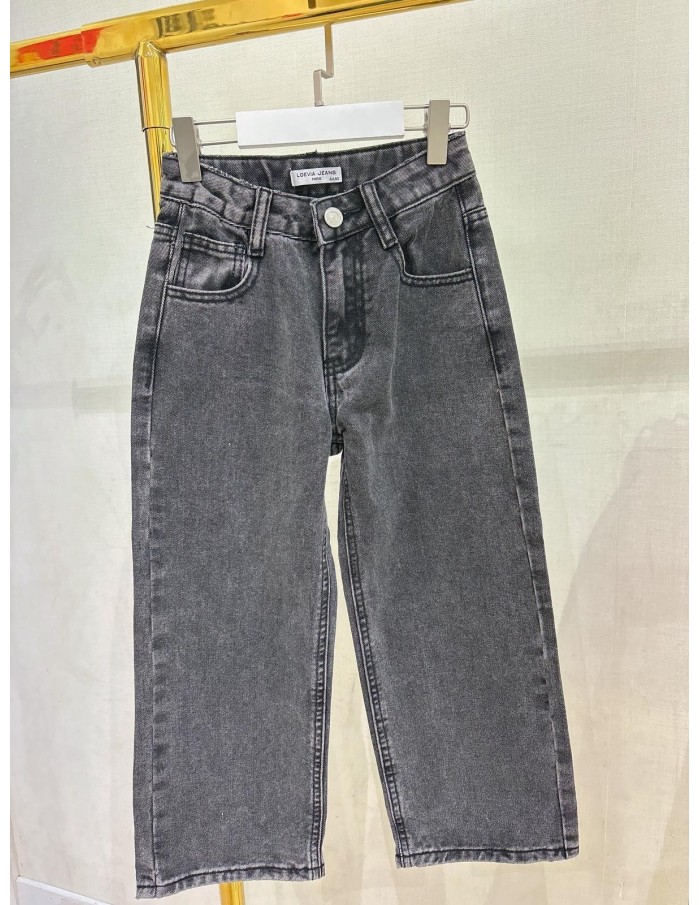 Jean Large Gris Fille | Zerda