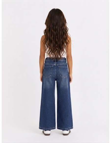 Jean Brut Croisé Asymétrique Fille | Zerda