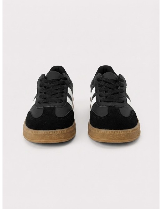 Sneakers Rétro Noires Enfant | Zerda 2