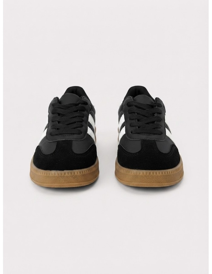 Sneakers Rétro Noires Enfant | Zerda