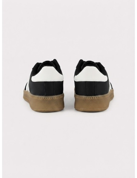 Sneakers Rétro Noires Enfant | Zerda