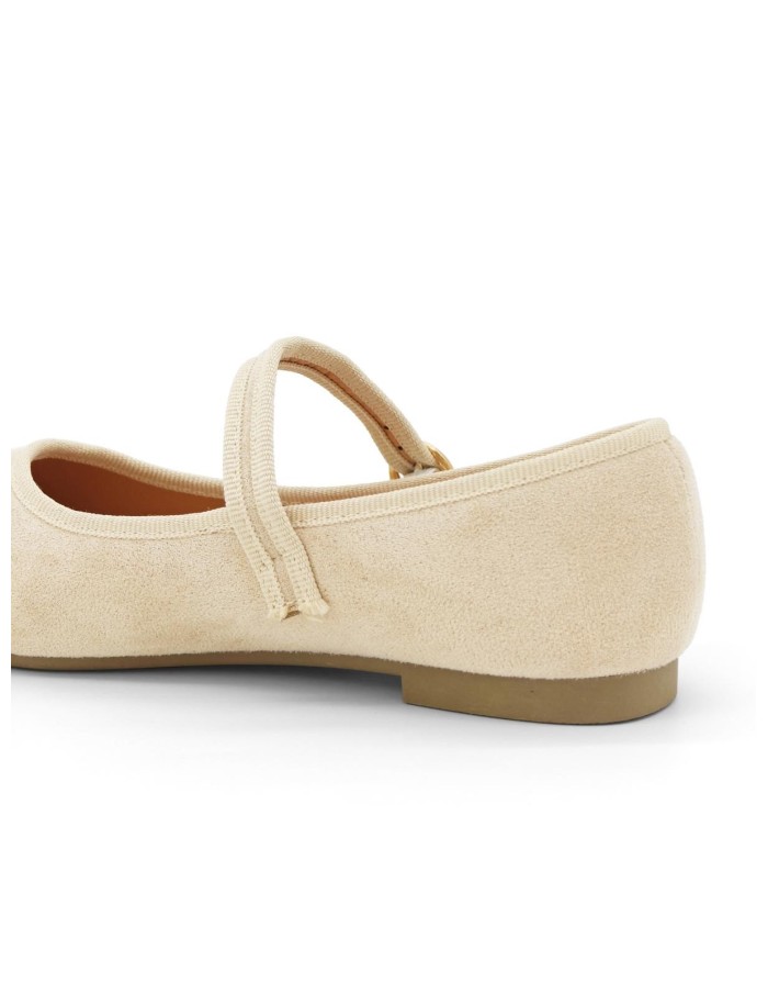 Ballerines Mary Jane Beige Clair Femme | Zerda