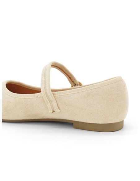 Ballerines Mary Jane Beige Clair Femme | Zerda
