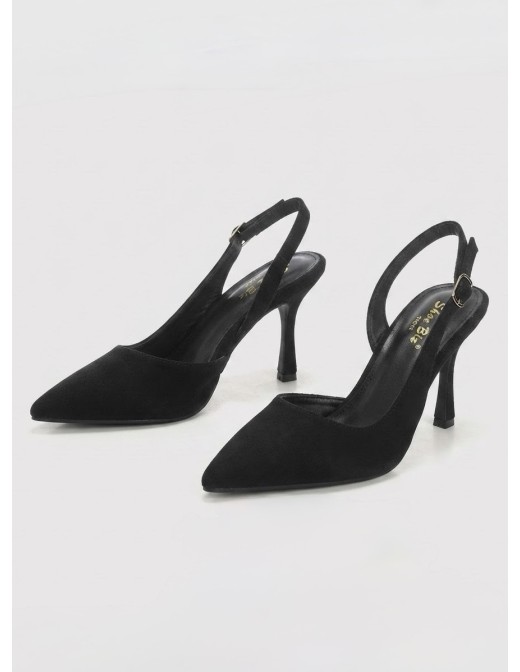 Escarpins Slingback Noir Femme | Zerda