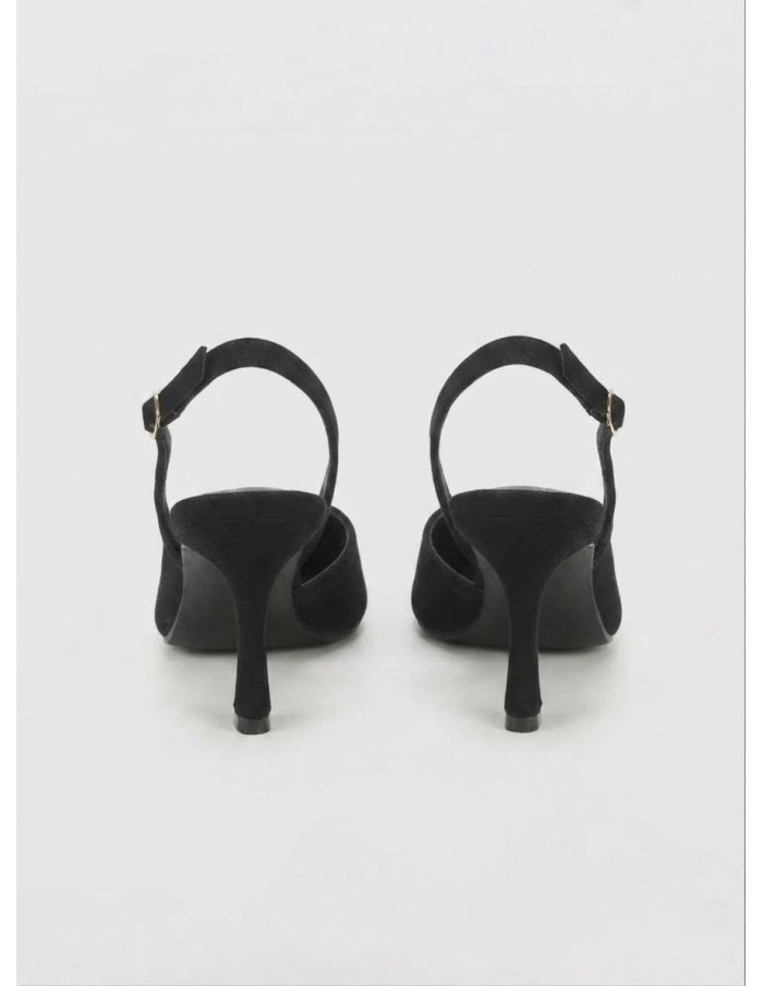 Escarpins Slingback Noir Femme | Zerda