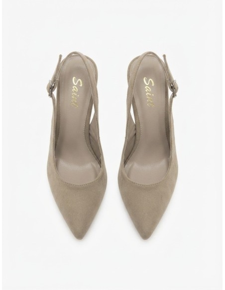 Escarpins Slingback Beige Femme | Zerda