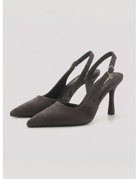 Escarpins Slingback Marron Foncé Femme | Zerda