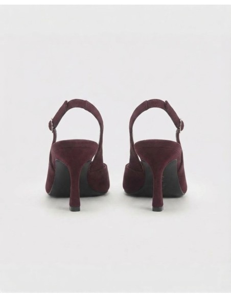 Escarpins Slingback Bordeaux Femme | Zerda