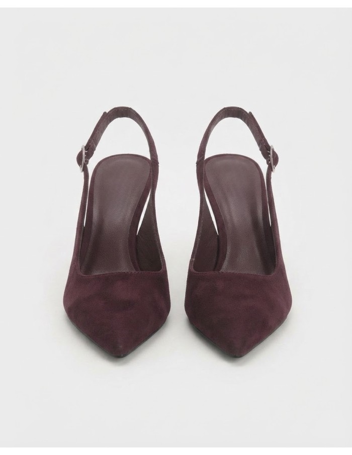 Escarpins Slingback Bordeaux Femme | Zerda