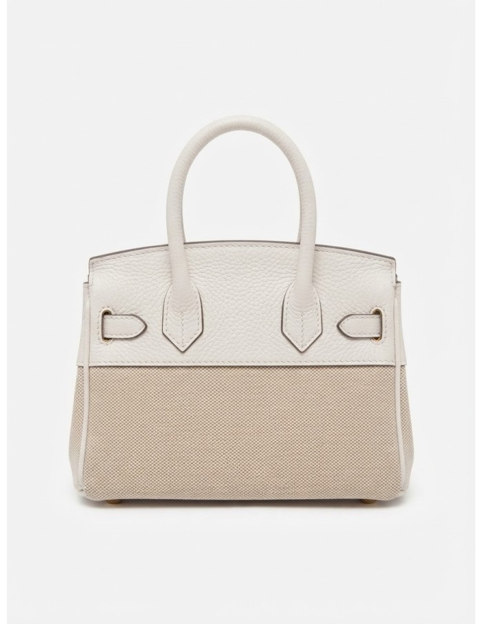 Sac Cadenas Blanc Bicolore Femme | Zerda