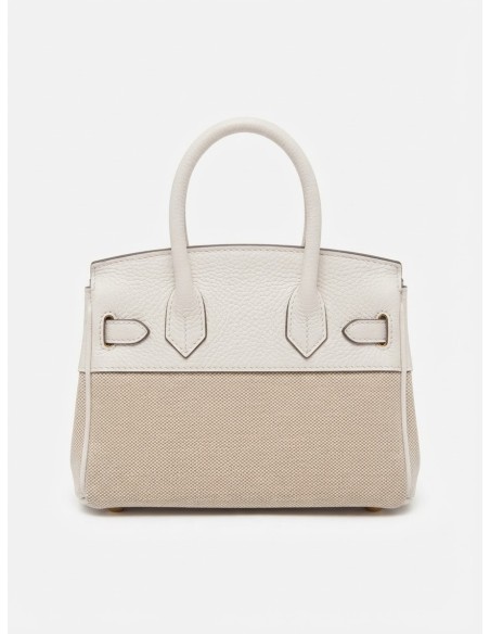 Sac Cadenas Blanc Bicolore Femme | Zerda