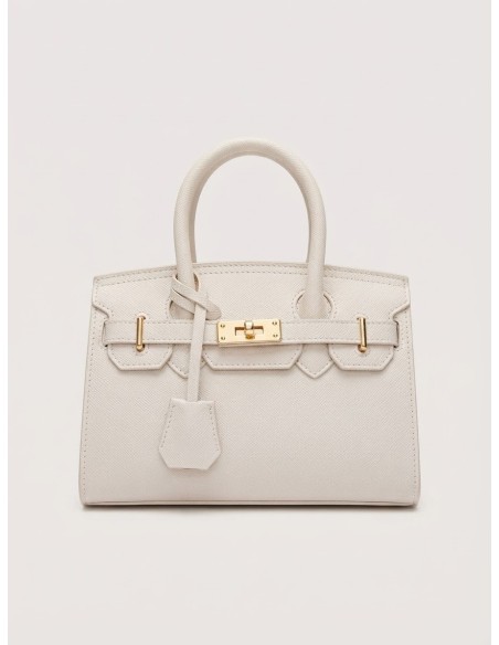 Mini Sac Cadenas Blanc Femme | Zerda