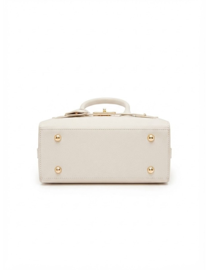 Mini Sac Cadenas Blanc Femme | Zerda