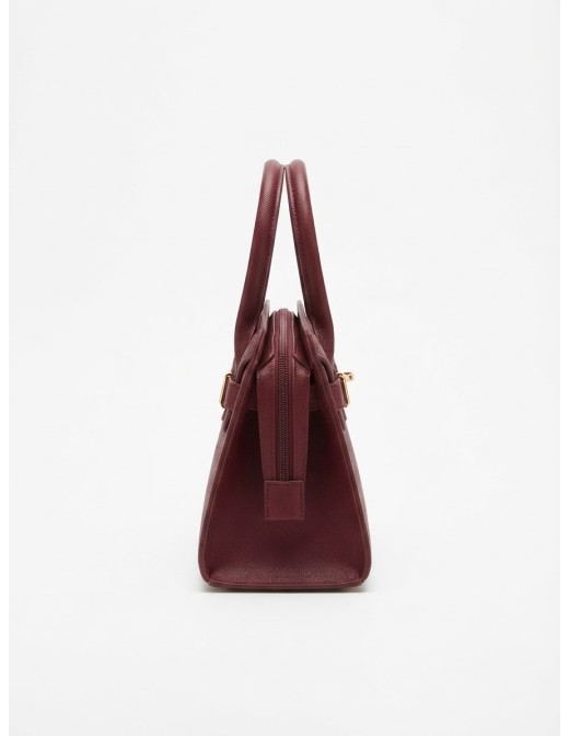 Mini Sac Cadenas Bordeaux Femme | Zerda 2
