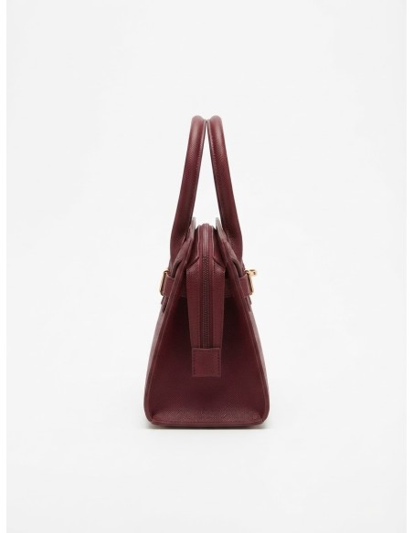Mini Sac Cadenas Bordeaux Femme | Zerda