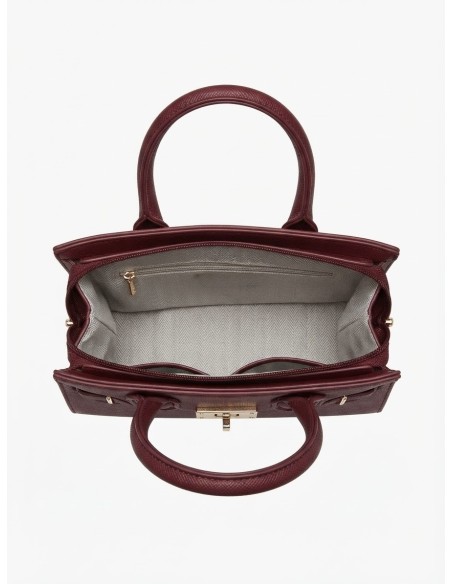 Mini Sac Cadenas Bordeaux Femme | Zerda