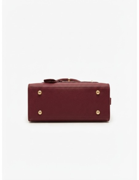 Mini Sac Cadenas Bordeaux Femme | Zerda