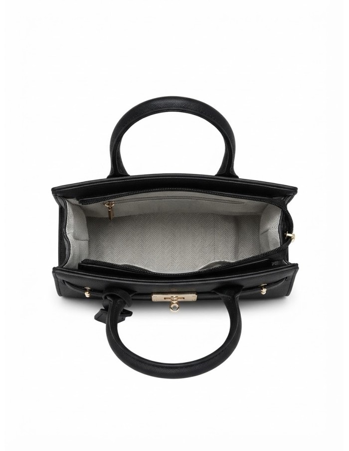 Mini Sac Cadenas Noir Femme | Zerda