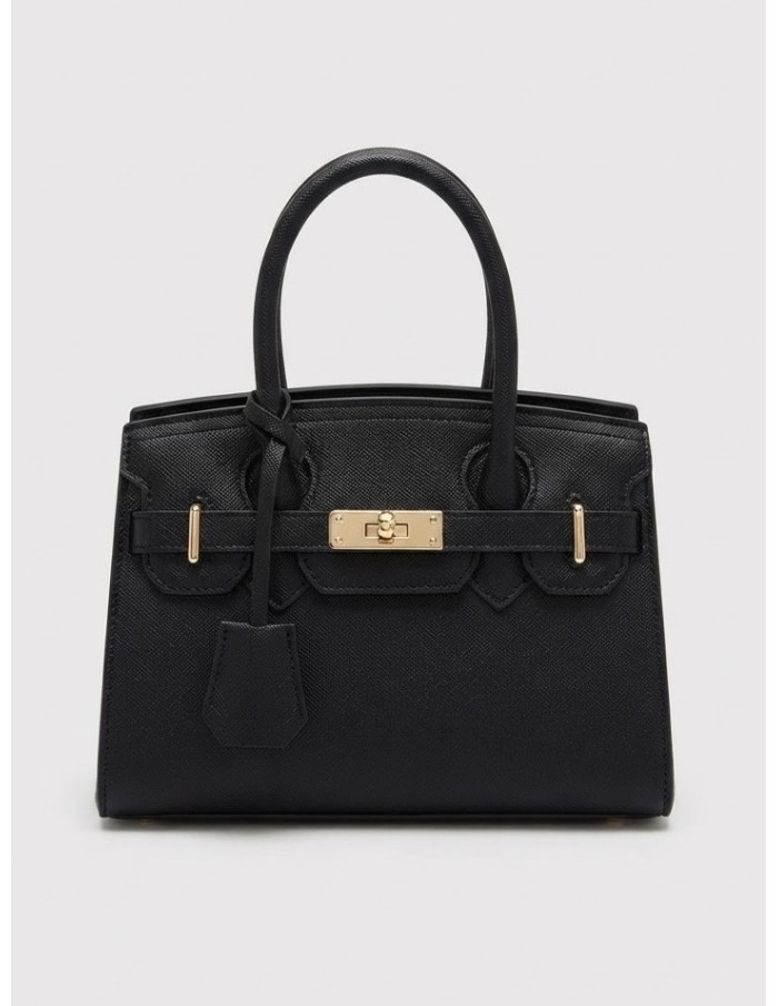 Mini Sac Cadenas Noir Femme | Zerda