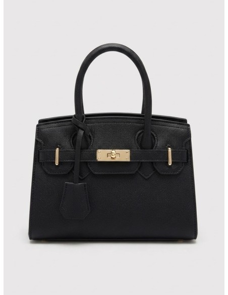 Mini Sac Cadenas Noir Femme | Zerda