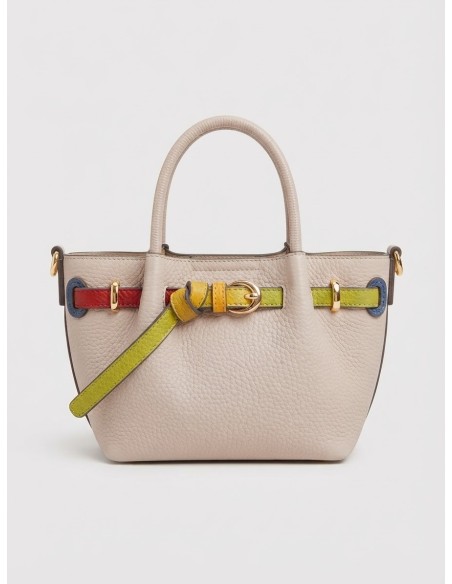 Sac Cabas Beige Ceinture Verte | Zerda