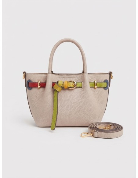 Sac Cabas Beige Ceinture Verte | Zerda