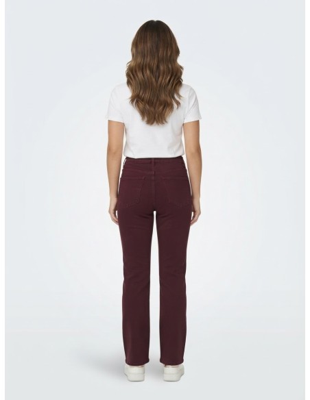 Jean Bordeaux Flare Taille Haute | Zerda