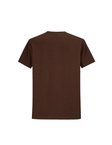 T-Shirt Basique Chocolat Homme Coton | Zerda