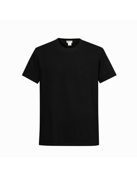 T-Shirt Basique Noir Homme Coton | Zerda