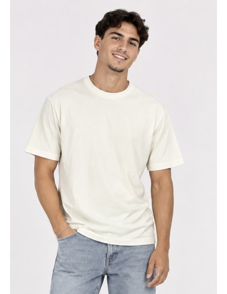 T-Shirt Basique Beige Homme Coton | Zerda