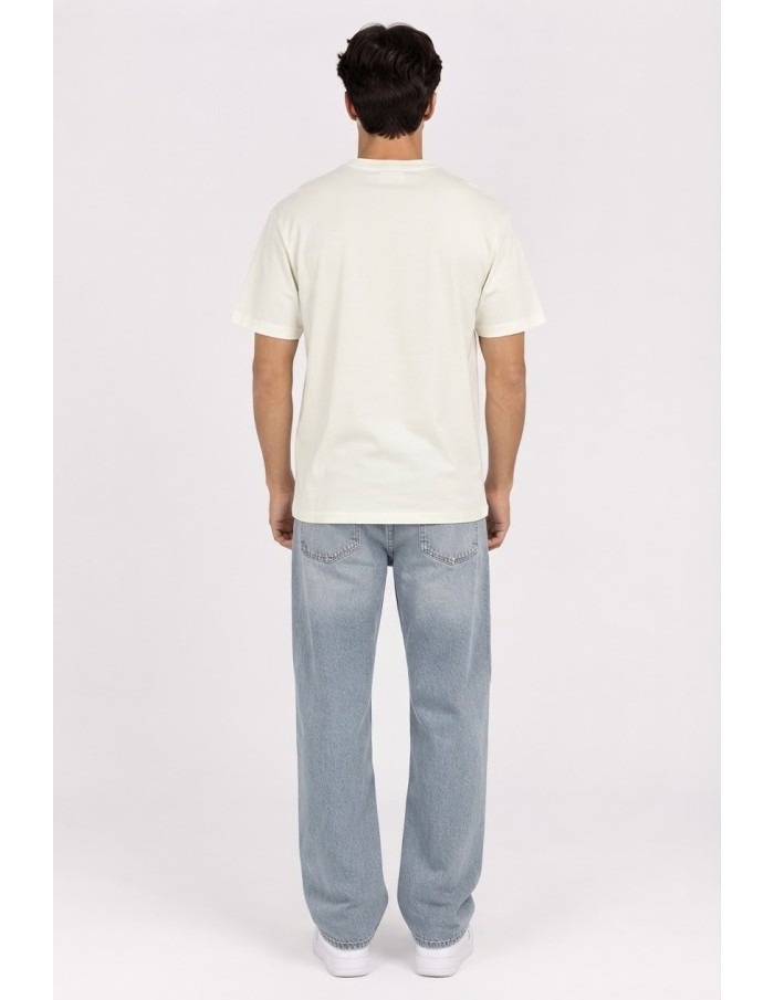 T-Shirt Basique Beige Homme Coton | Zerda