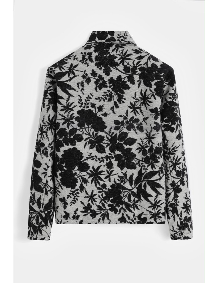 Veste Fleurie Grise Homme Motifs Floraux | Zerda