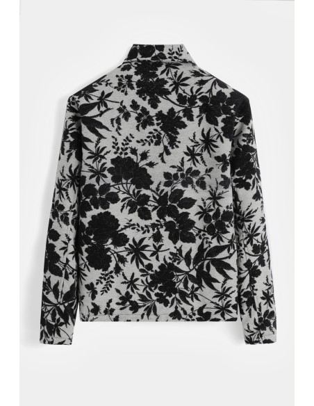 Veste Fleurie Grise Homme Motifs Floraux | Zerda