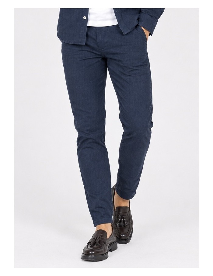 Pantalon Chino Bleu Marine Homme | Zerda
