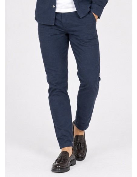 Pantalon Chino Bleu Marine Homme | Zerda